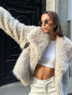 Faux Fur Coat Damen Trend