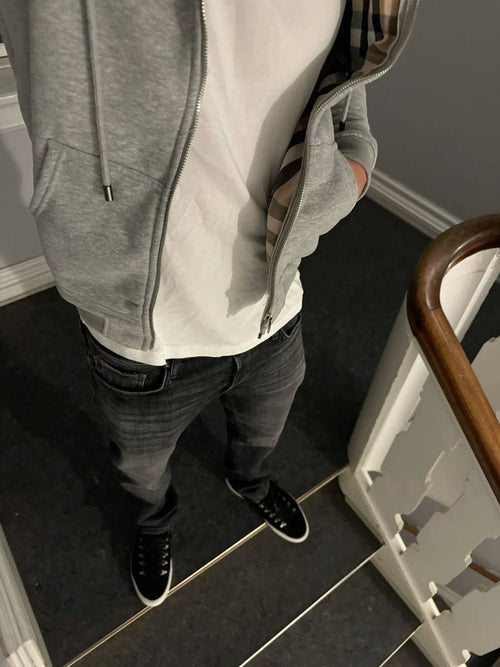BB Zipper Grau