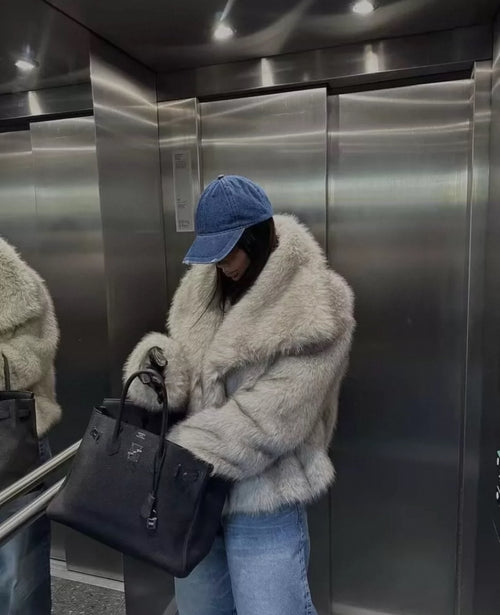 Faux Fur Coat Damen Trend