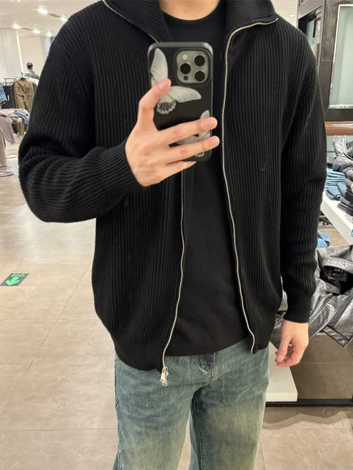 Viraler Double Zip Knit