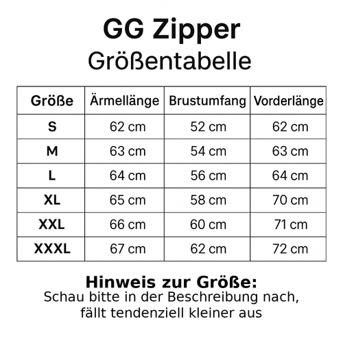 GG Zipper Grau